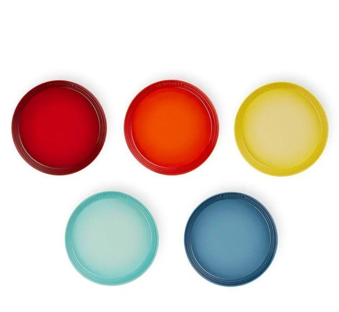 【新品、未使用】ル・クルーゼ ネオ・ラウンド・プレート 17cm 　レインボー