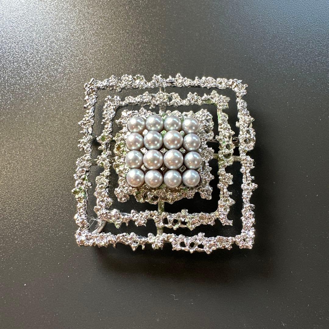 【vintage】TASAKI PEARL 田崎　パール　ブローチ　2way