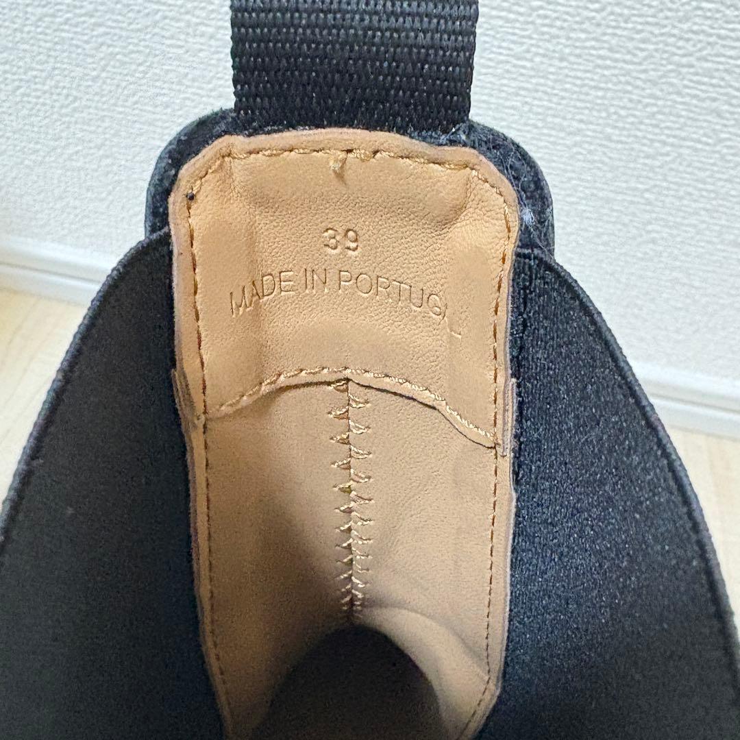 GANNI ガニー チェルシー サイドゴア ブーツ 厚底 ブラック 39