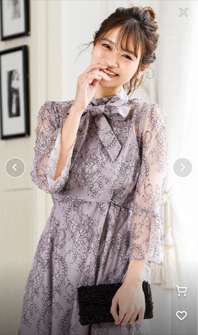 niana 【新品未使用】レース 結婚式ワンピースドレス 同窓会 二次会