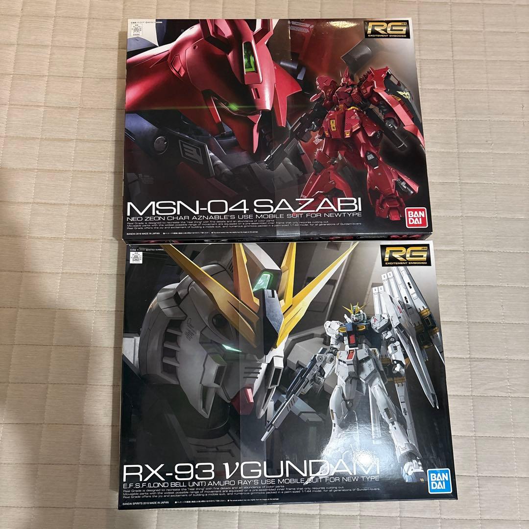 RG MSN-04 SAZABI & RX-93 V GUNDAM セット