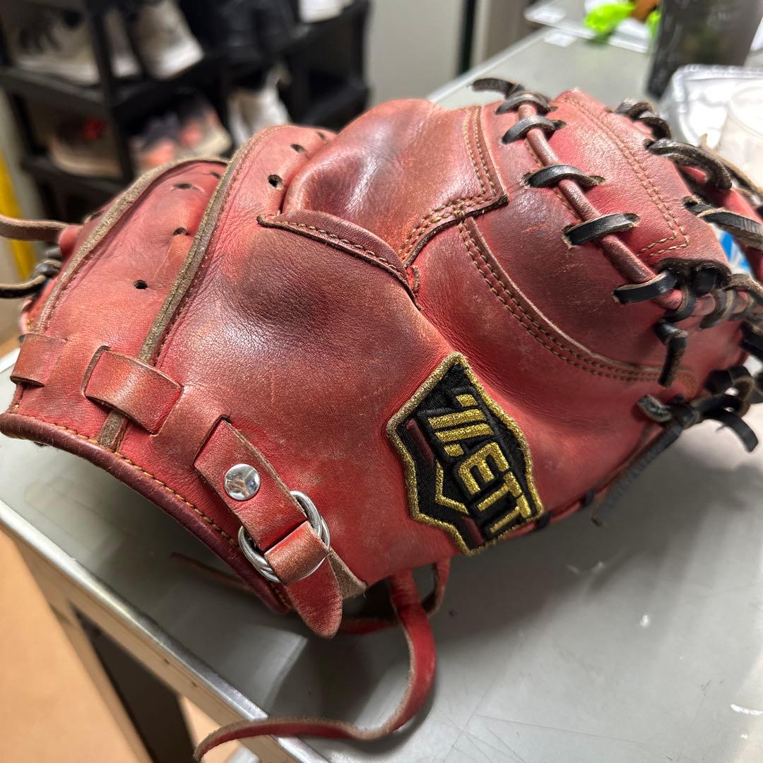 MIZUNO 硬式グローブ レッド　最終値下げ！