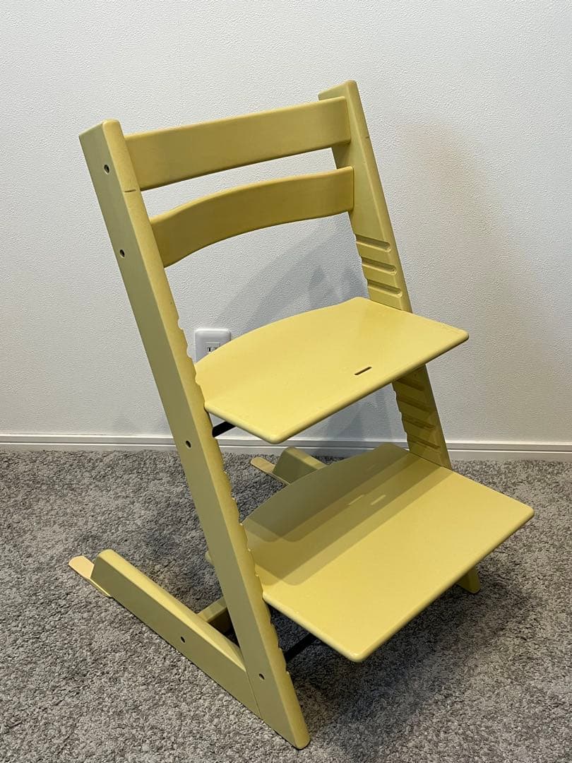 ストッケ トリップトラップ ウィートイエロー 転倒防止付 廃盤色 希少