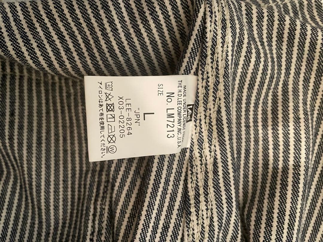 Lee オールインワン　ヒッコリーストライプ