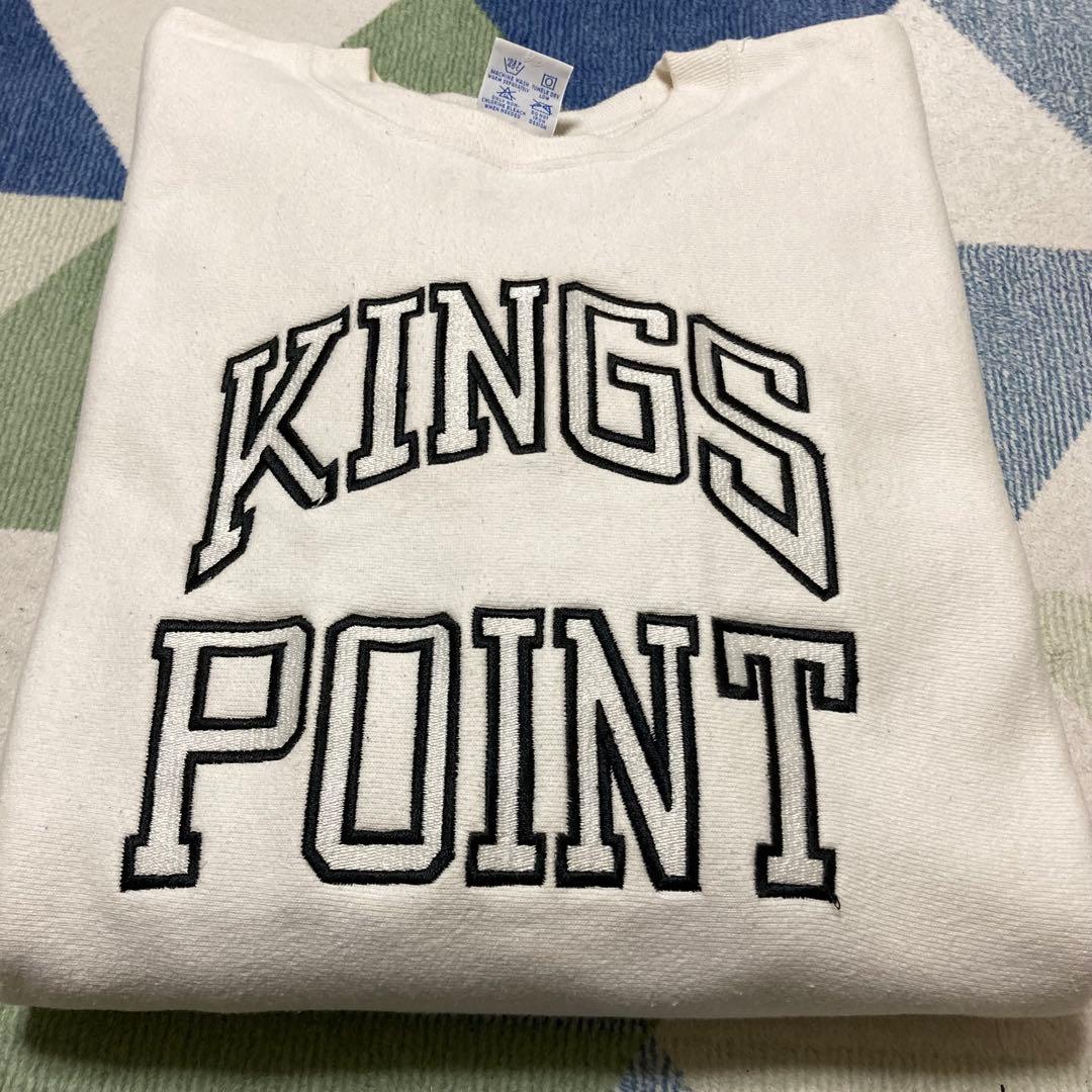 90s Champion KINGS POINTリバースウィーブ刺繍タグUSA製