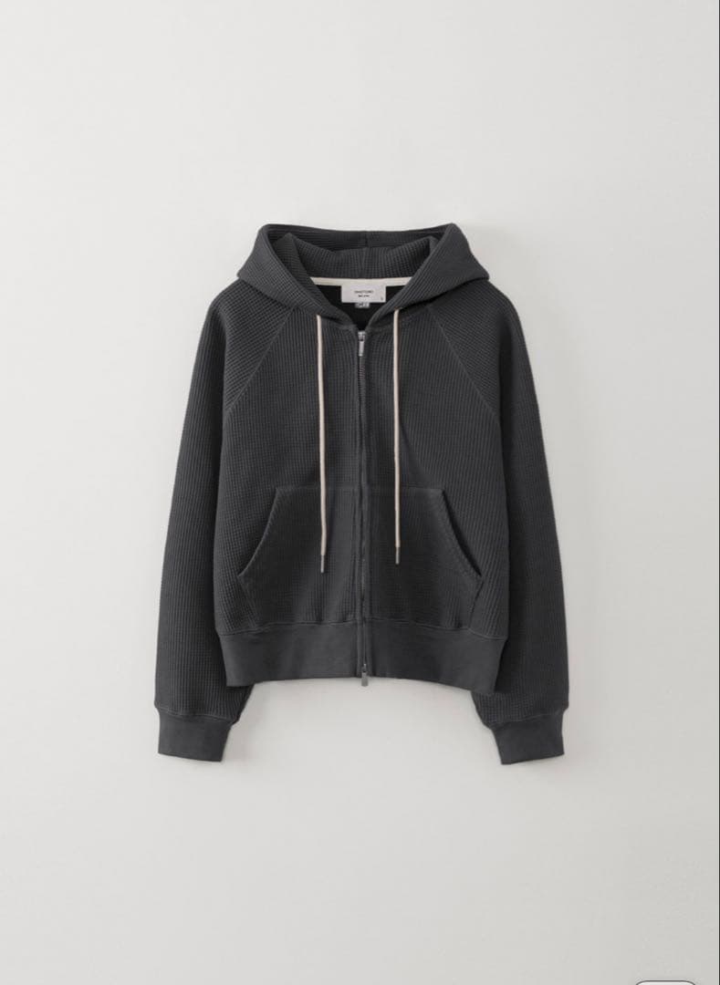 トップス OHOTORO Nap Waffle Zipper Hoodie Msize