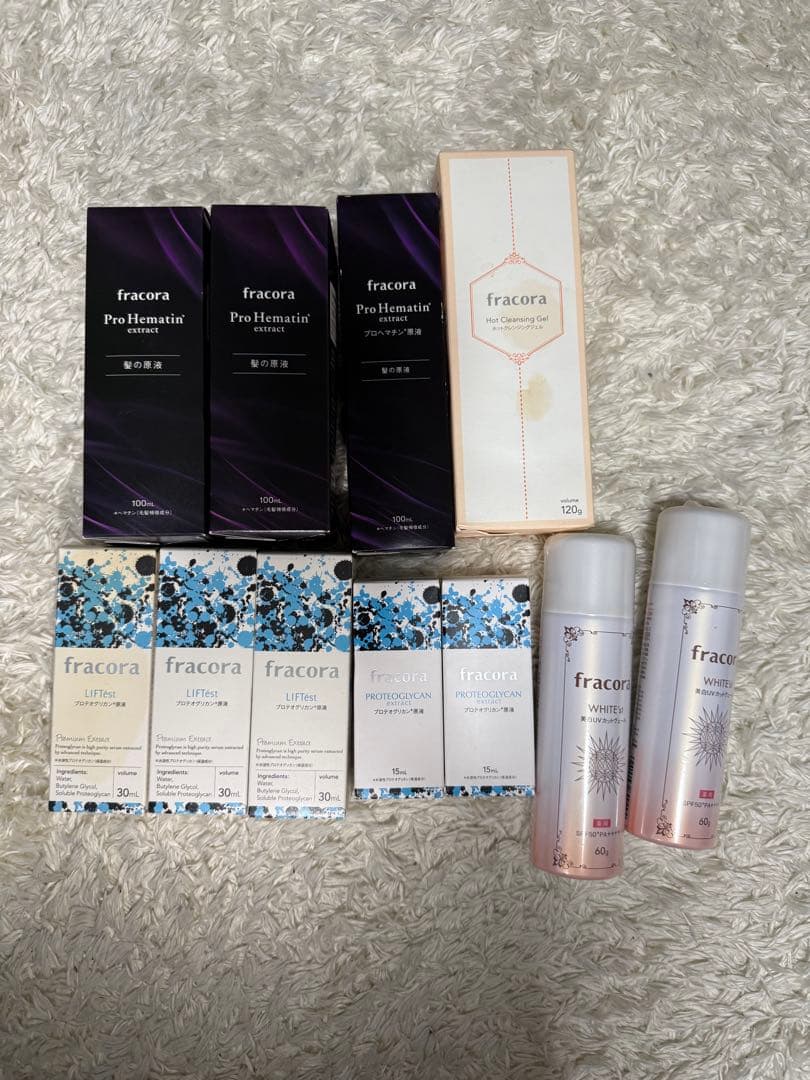 fracora セットまとめ　髪の原液　プロテオリグリカン　プロへマチン　など