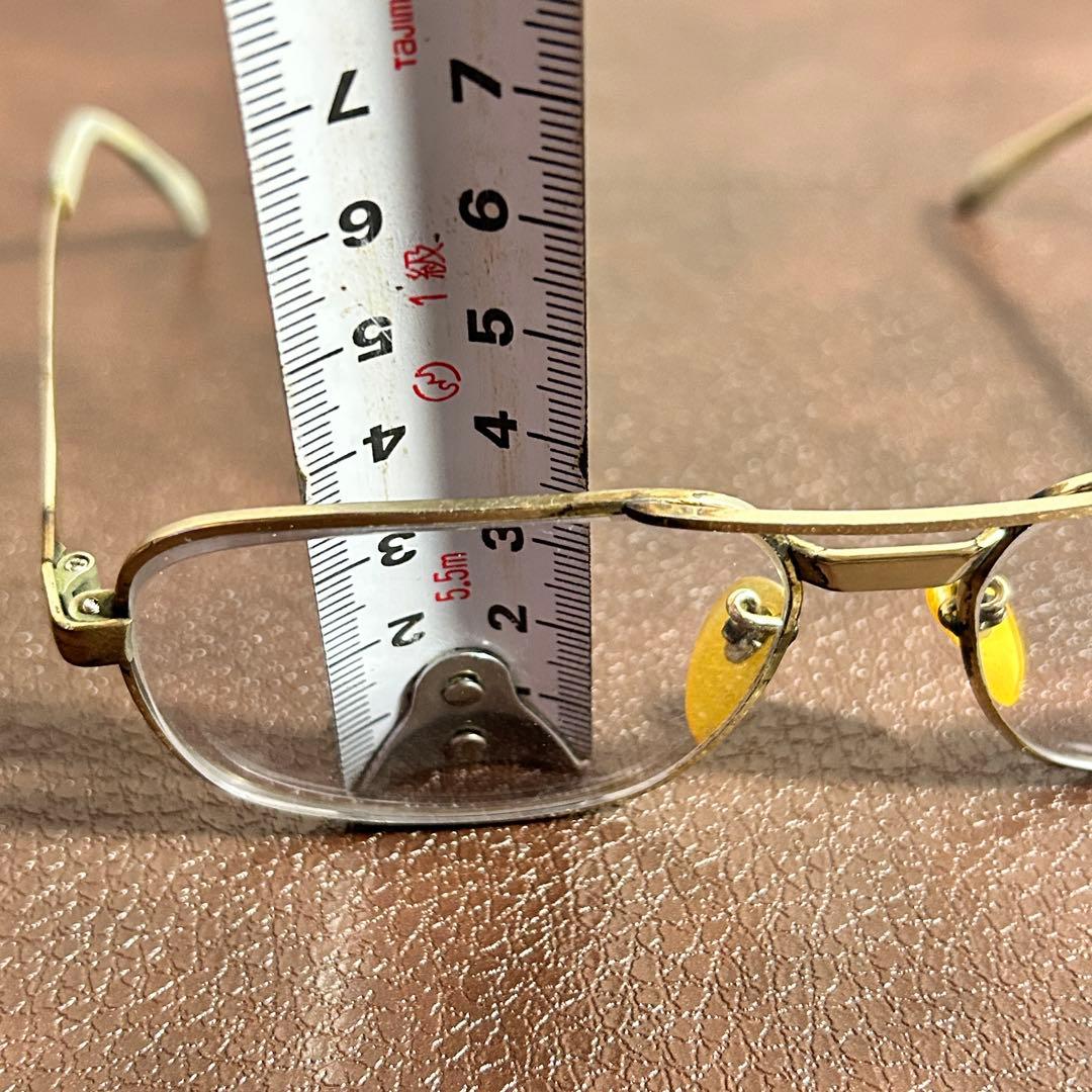 μ - son 14WGF 14K 金張り 度入り メガネ メガネフレーム