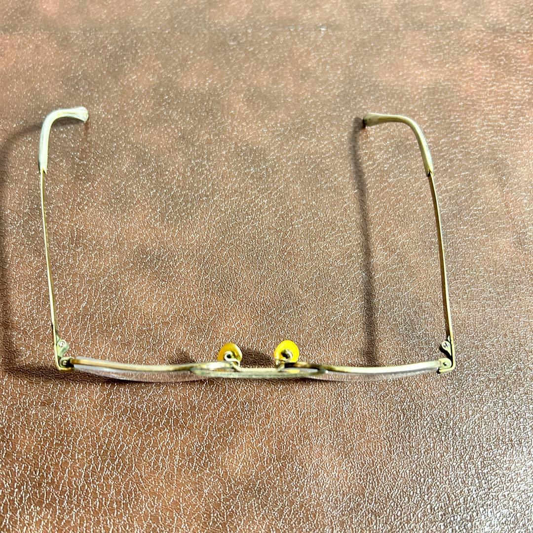 μ - son 14WGF 14K 金張り 度入り メガネ メガネフレーム