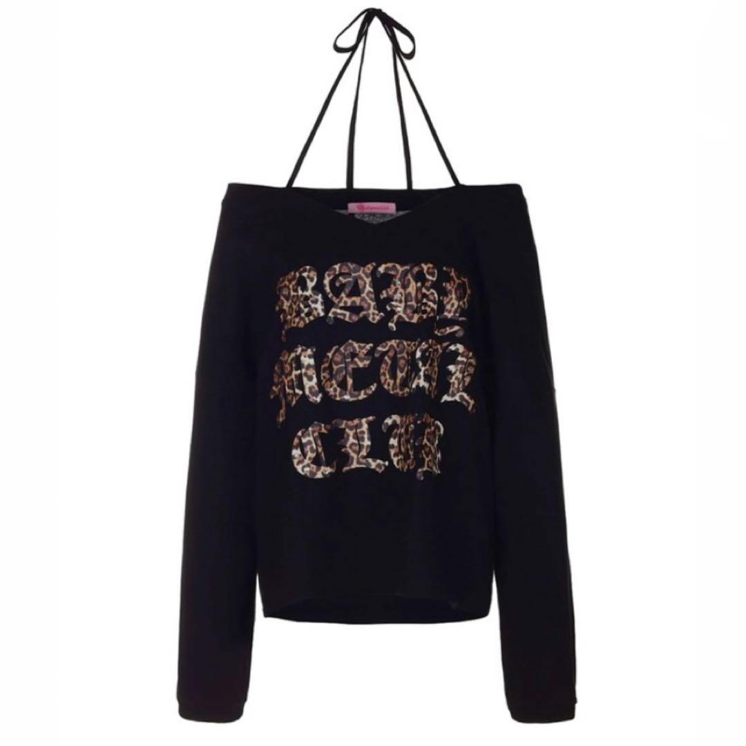 トップス Babylclub Leopard logo string tee