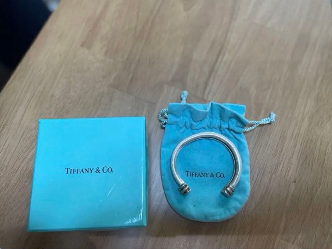 ティファニーアトラスグルーブドカフバングルSV925廃盤