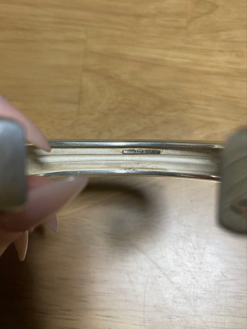 ティファニーアトラスグルーブドカフバングルSV925廃盤