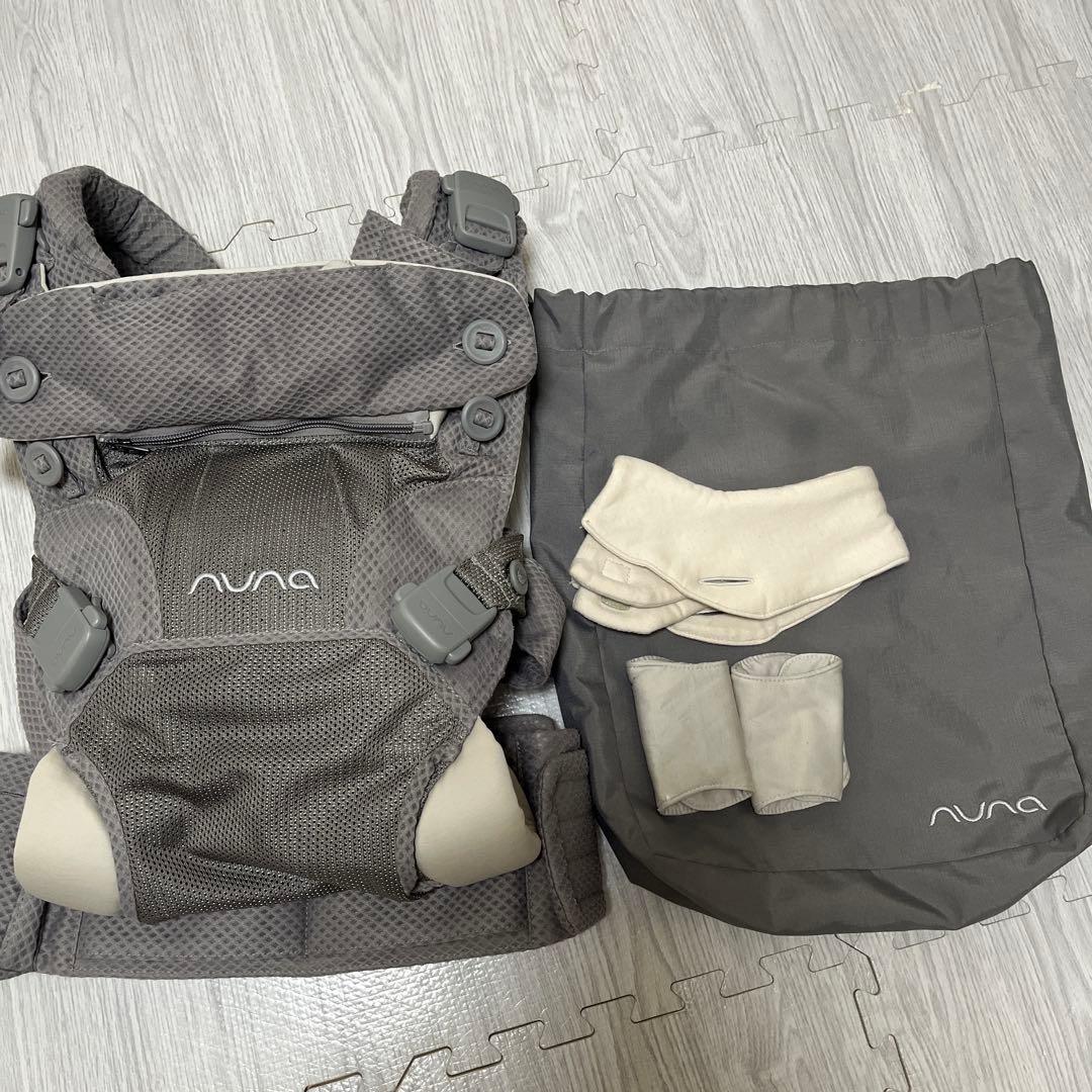 nuna メッシュ抱っこ紐 グレー　カドル
