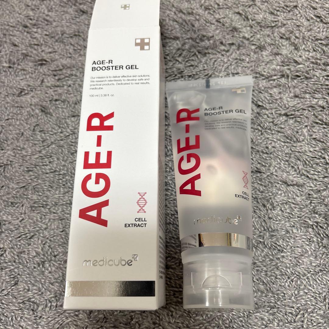 【美品】AGE-R DERMA EMS SHOT 美顔器、新品ジェル＋スタンド付