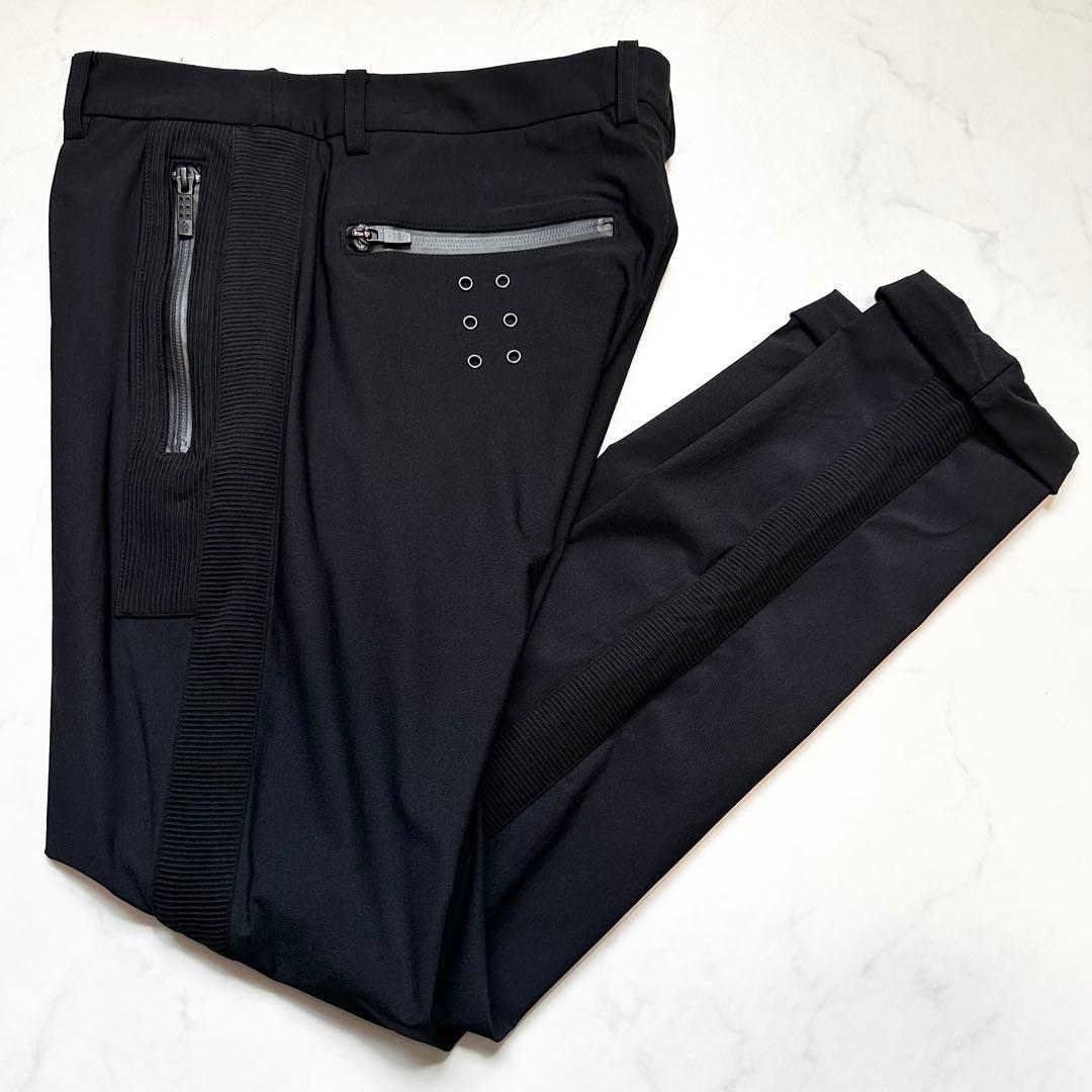 AKM × ラッセルノ Gストレッチパンツ メンズ ゴルフ 止水ジップ 黒 M