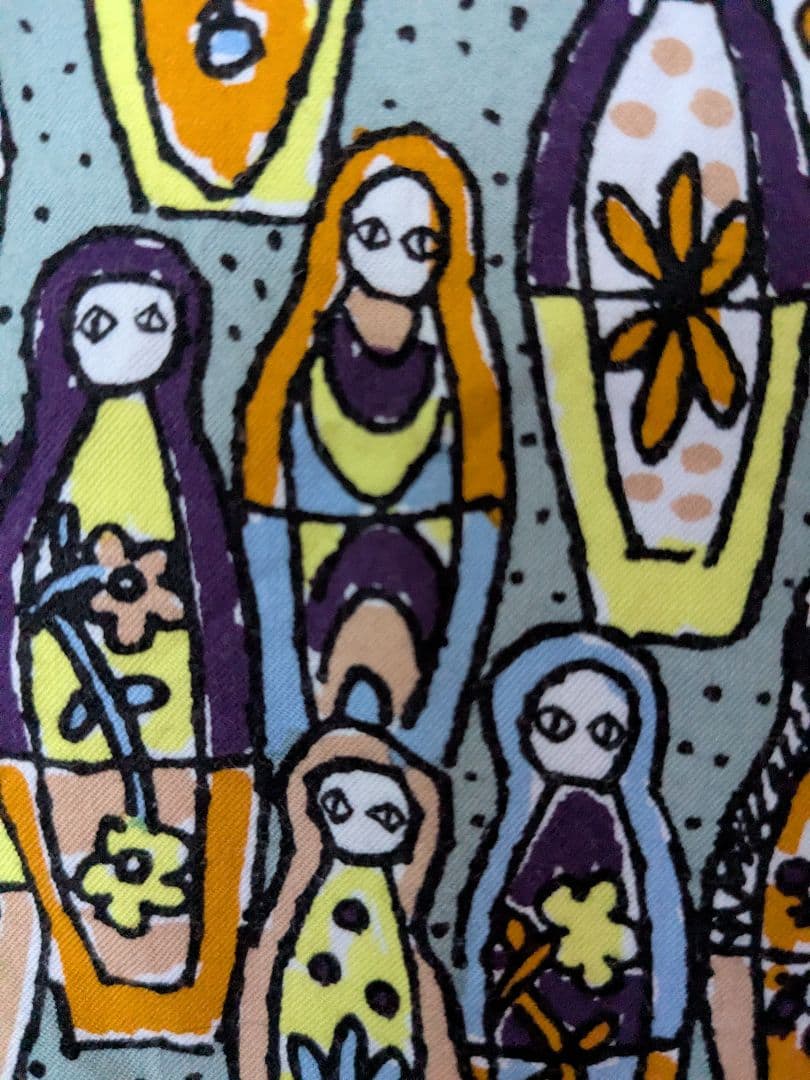 ミナペルホネン ★matryoshka★マトリョーシカ柄長袖ブラウス 36サイズ