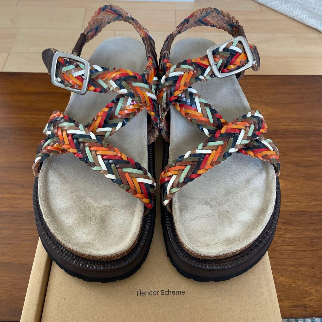 エンダースキーマ　メッシュレザーサンダル　Hender Scheme