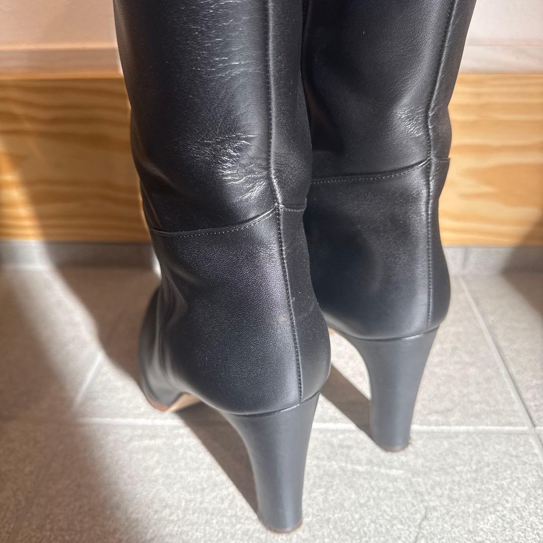 【SALE】DIANA ブラックレザー ロングブーツ