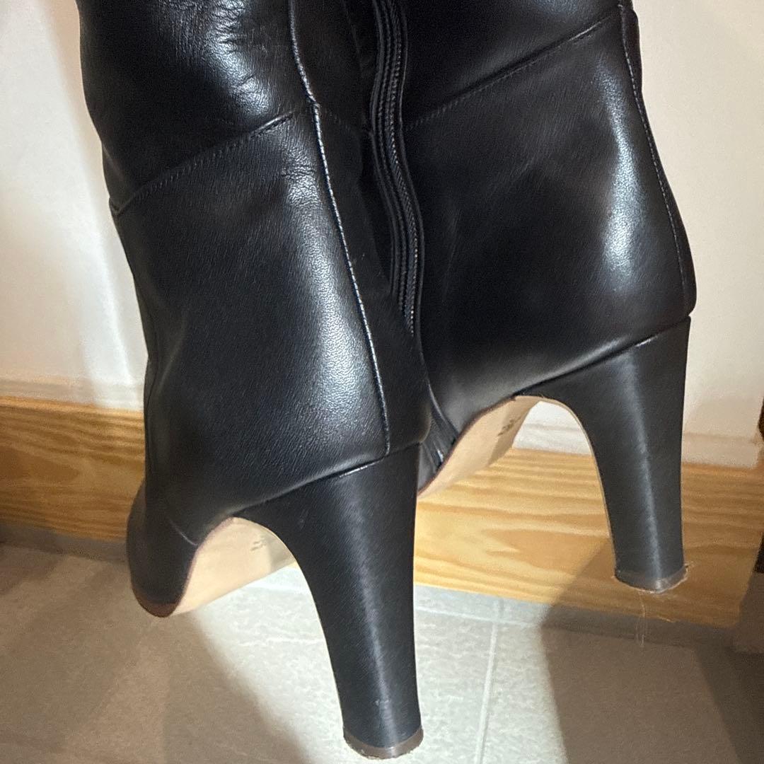 【SALE】DIANA ブラックレザー ロングブーツ