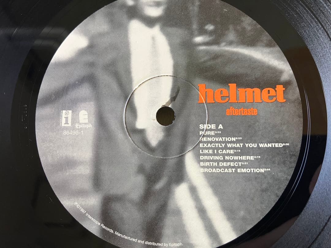 【LP・USオリジナル盤】Helmet-Aftertaste•メタル・ハードコア