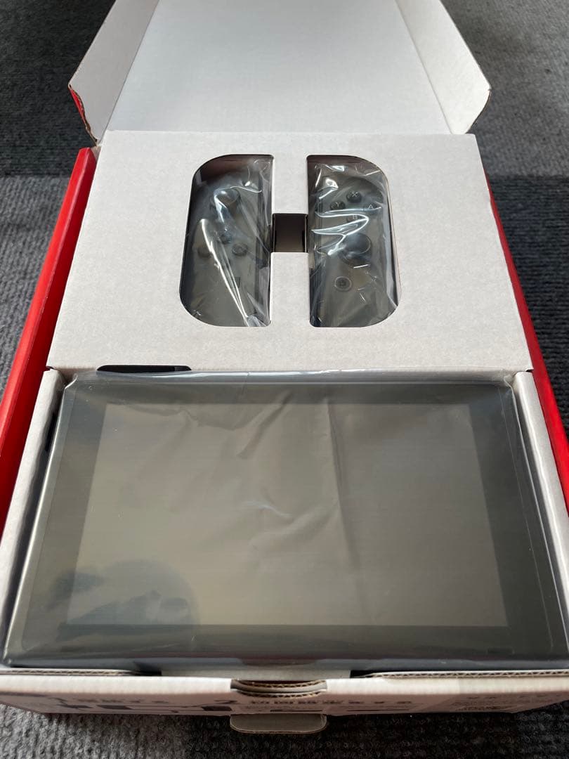 Nintendo Switch グレー 本体 ジョイコン付き マリオジャンボリー