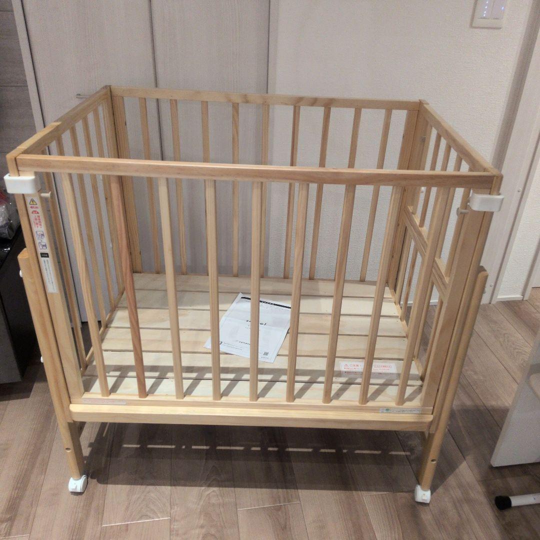 そいねーる ミニ　ベビーベッド　ナチュラル 大和屋 yamatoya
