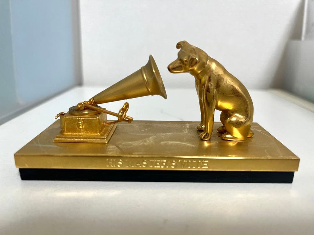 最終お値下げ◉ビクター　ニッパー犬と蓄音機の置物　希少