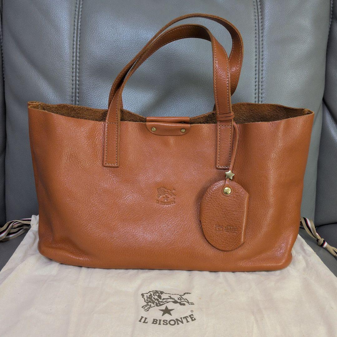 ⚠専用 イルビゾンテ IL BISONTE トートバッグ 革 ミラーチャーム付