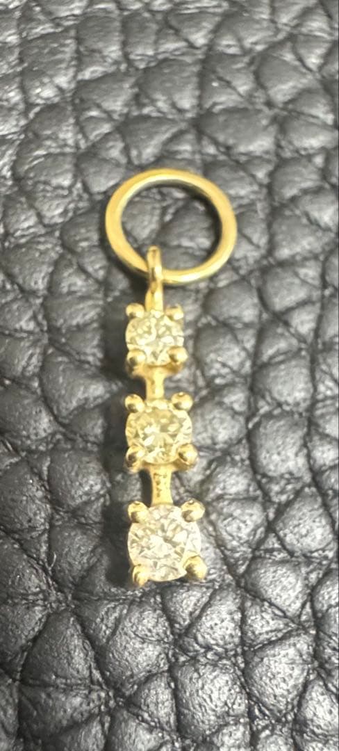 K18 ネックレストップ チャーム 0.42g