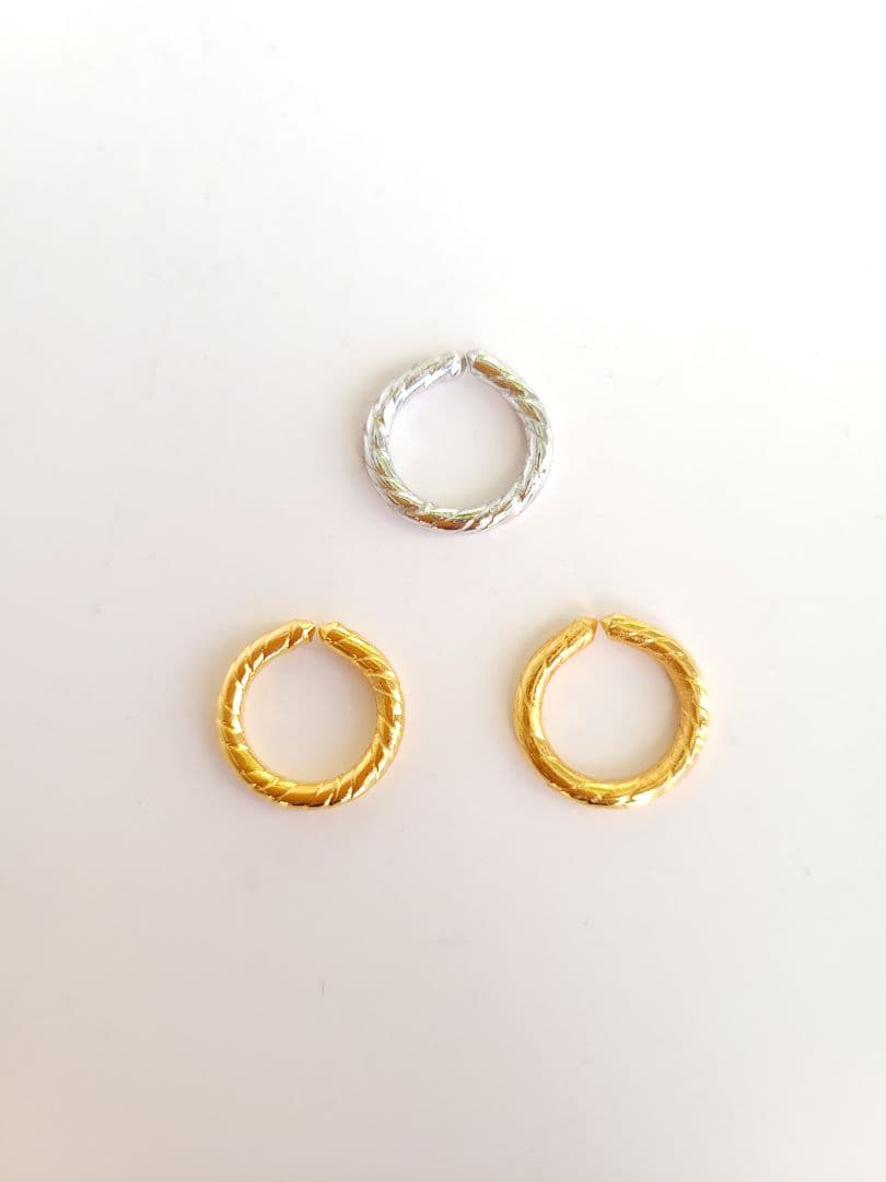 オルゴンリング（貼付用） ゴールド×2、シルバー×1