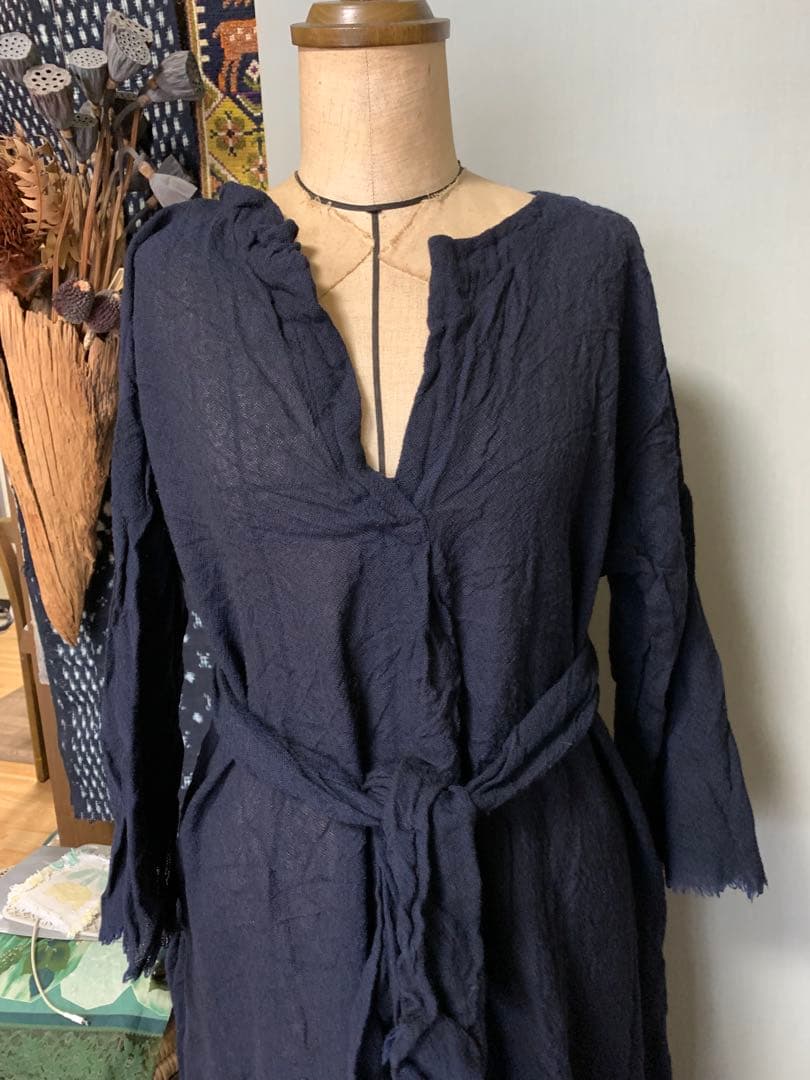 daniela gregis ダニエラグレジス　キーネックロングワンピース