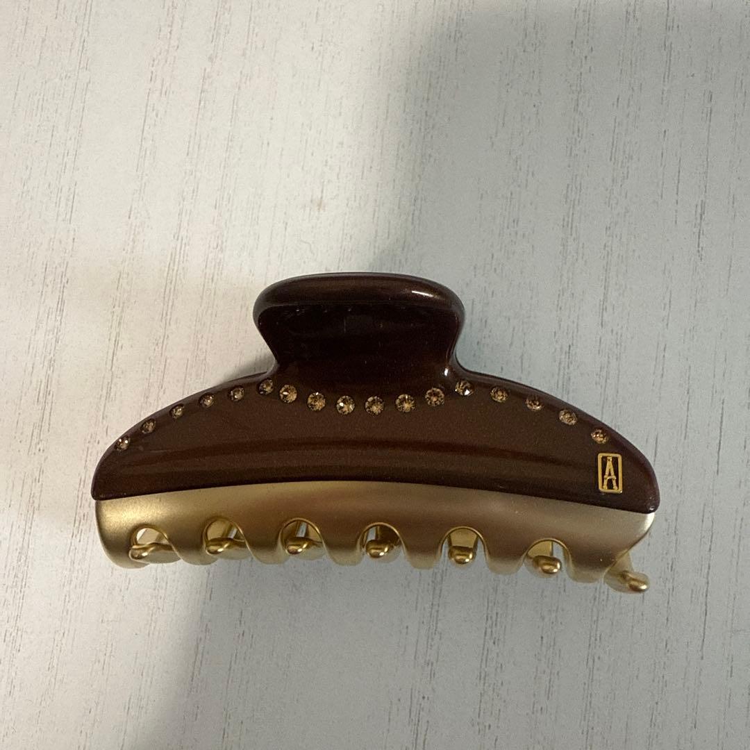 【試着のみ】アレクサンドルドゥパリ　ヘアクリップ　M ブラウン