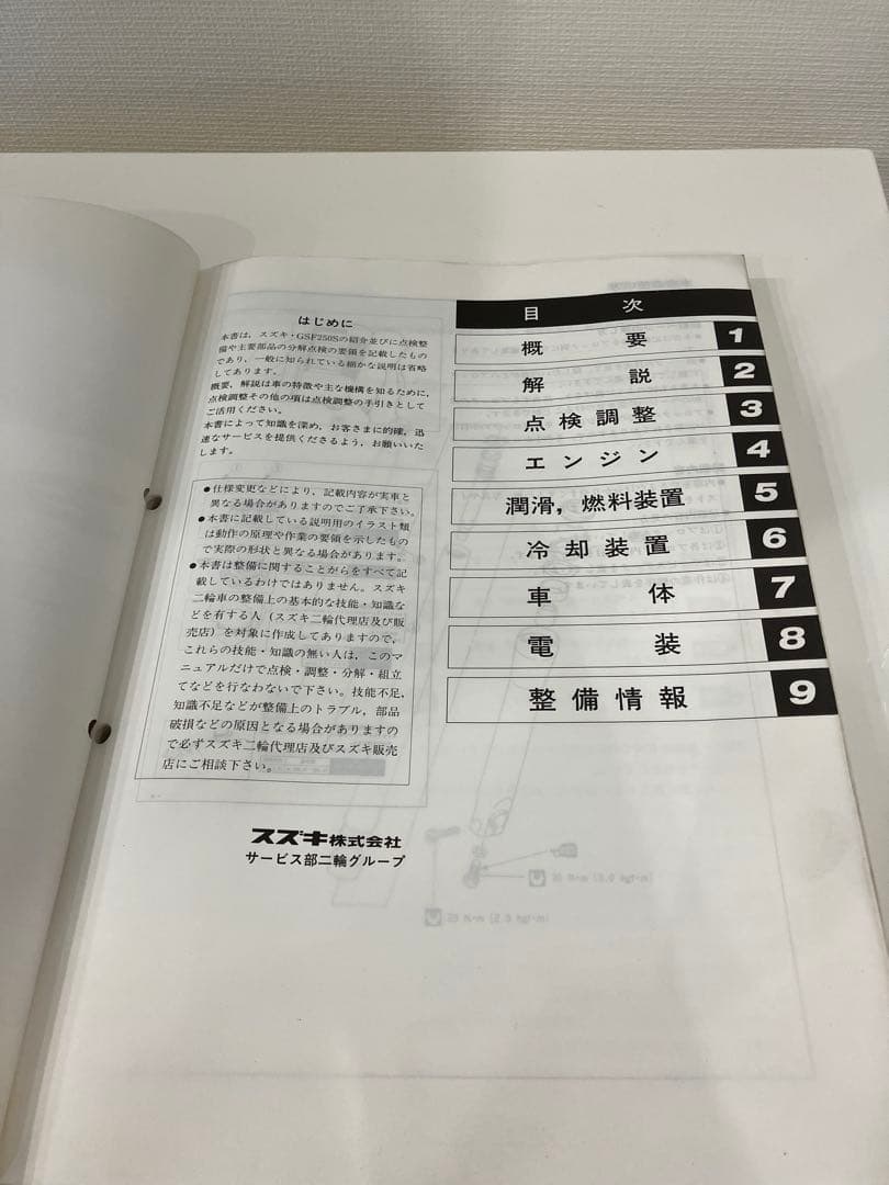 SUZUKI バンディット250 サービスマニュアル