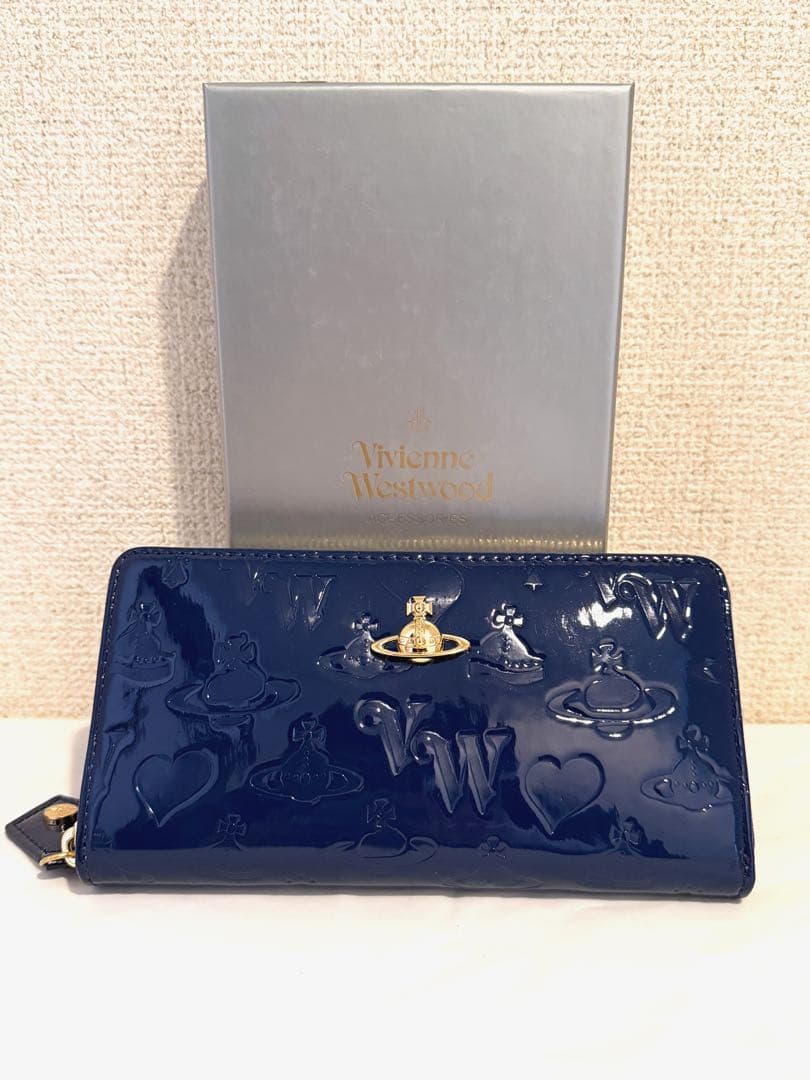 【新品未使用】Vivienne Westwood 長財布 ブルー 大人気