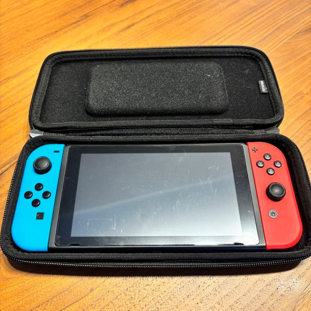 Nintendo Switch ネオンブルー/ネオンレッド 本体 +ケース