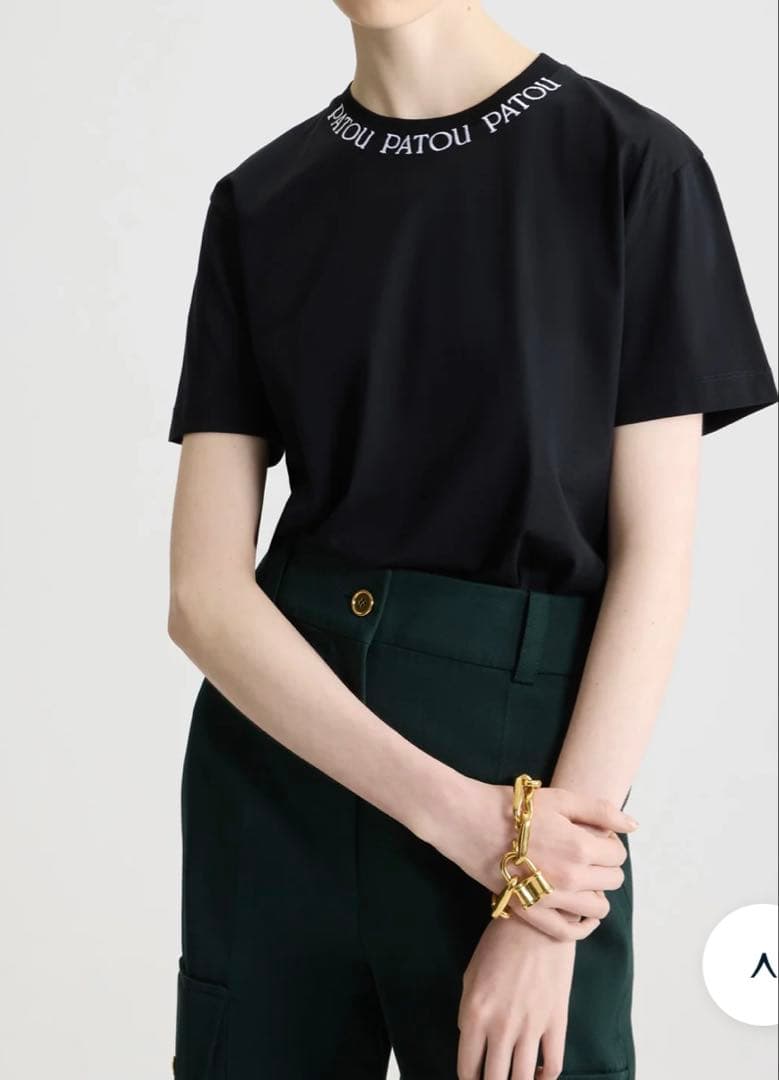 PATOU ／ロゴ エンブロイダリーTシャツ　Mサイズ