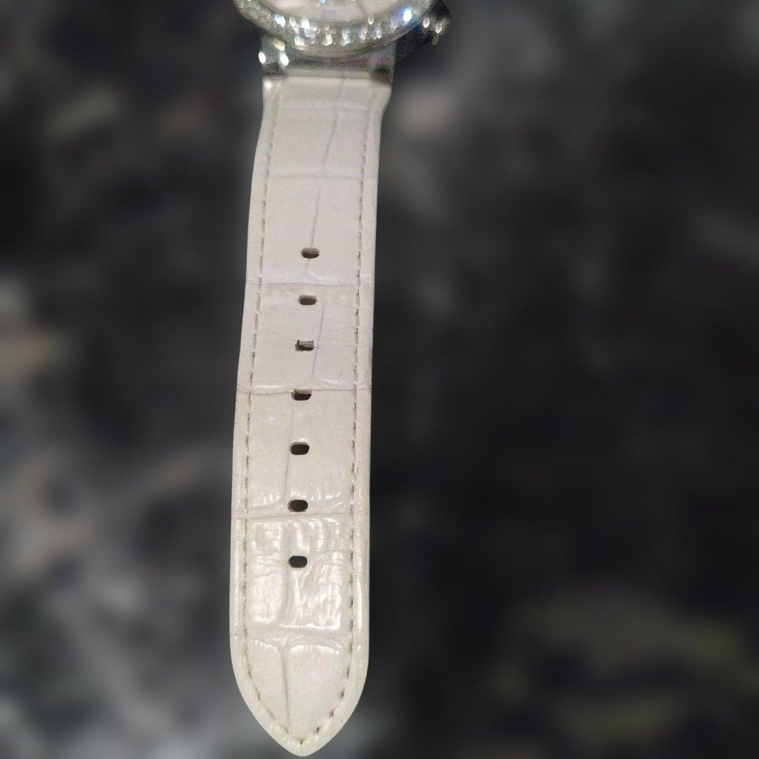 Swarovski ホワイトレザー腕時計