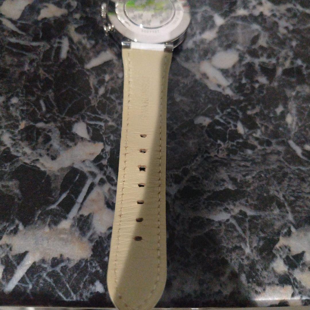 Swarovski ホワイトレザー腕時計