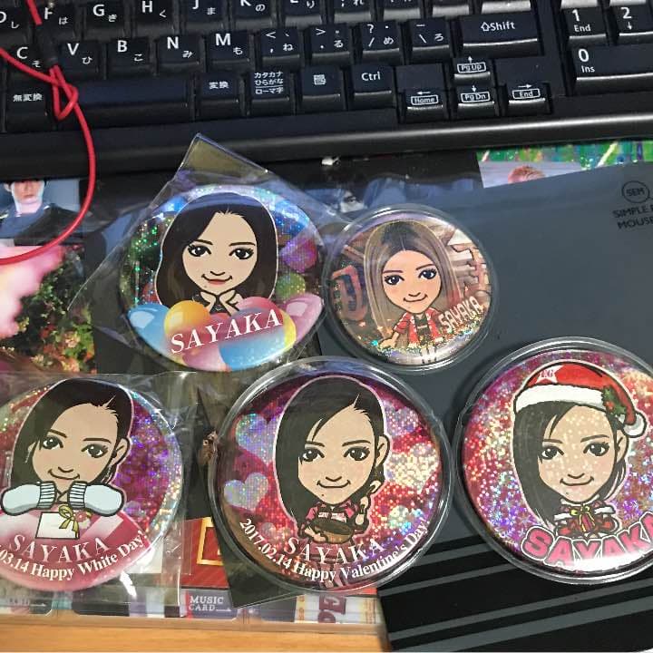 SAYAKA 缶バッチ レア 75mm