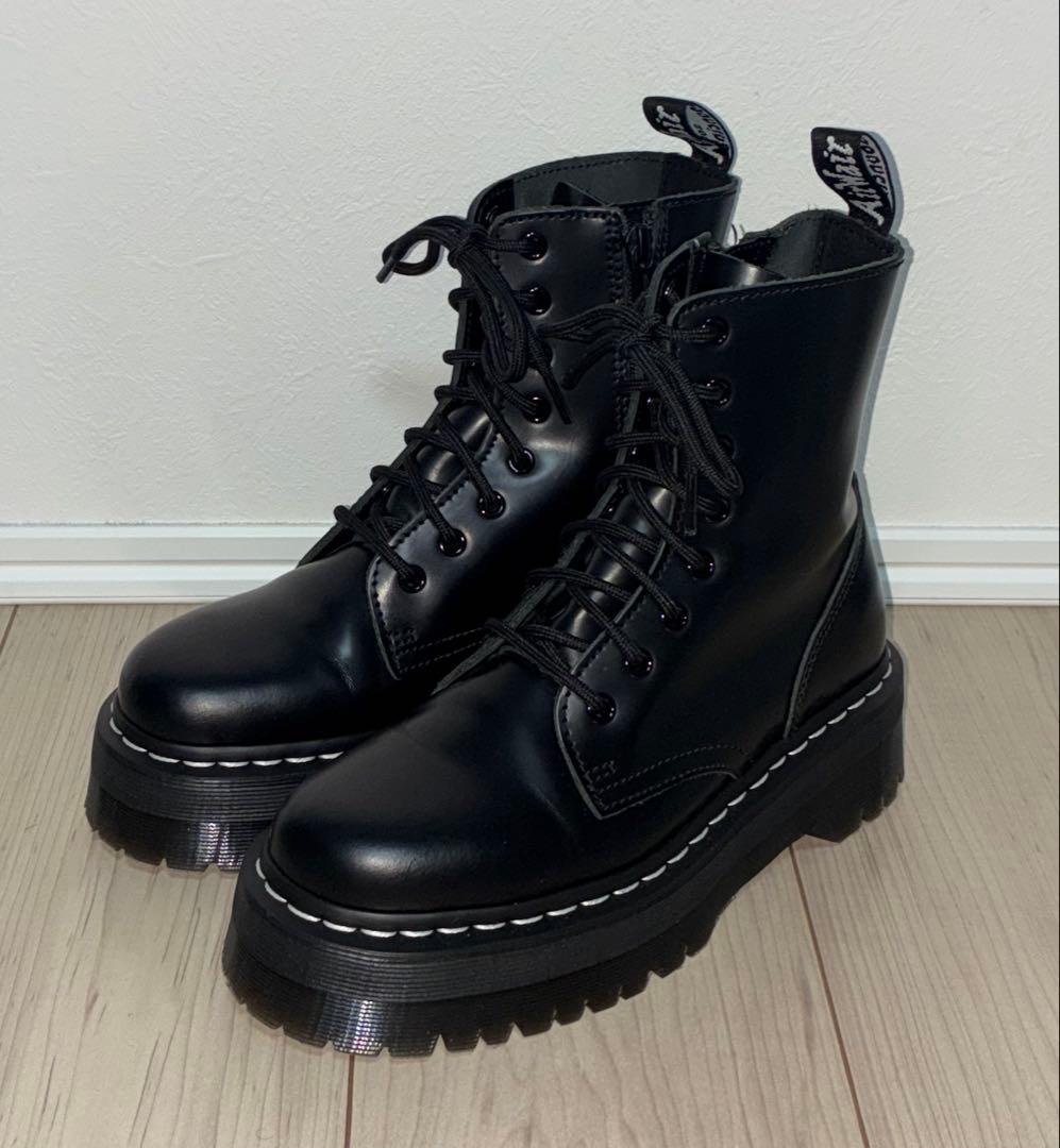 24cm 限定 美品 Dr.Martens JADON WS 厚底 ブーツ 黒