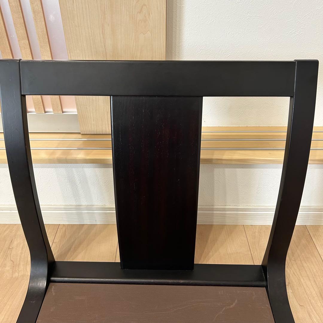 2脚セット　天童木工 座椅子 ブラウン