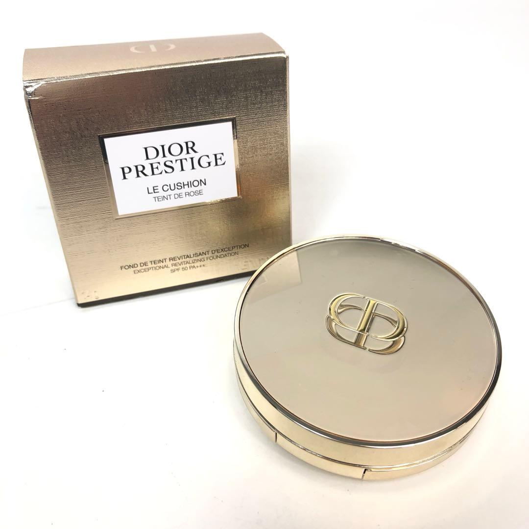 未使用保管品★岡12140 ディオール プレステージルクッションタンドゥ ローズ