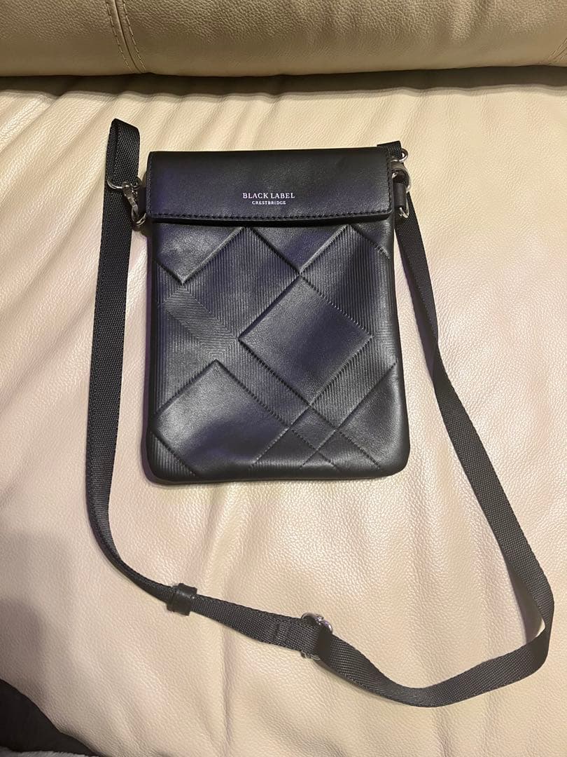 【未使用※】BLACK LABEL CRESTBRIDGE レザーサコッシュ