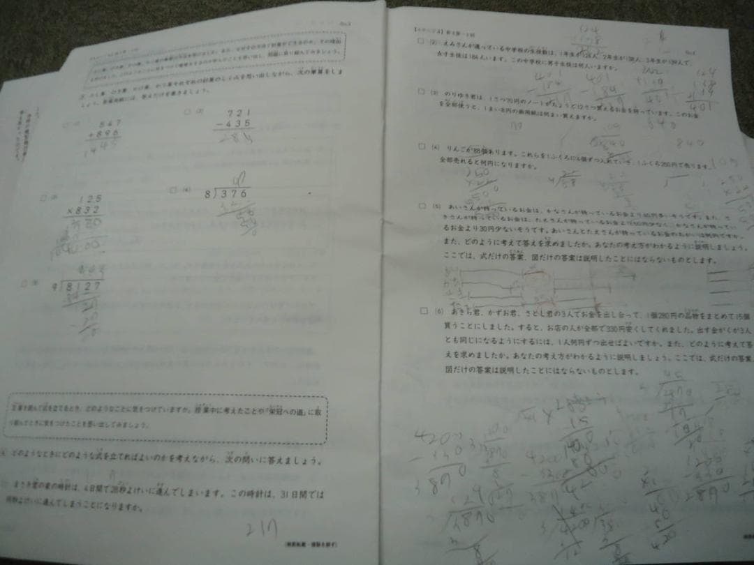 日能研　4年　小4　学習力育成カリテ19回（国算理社）　2016年版