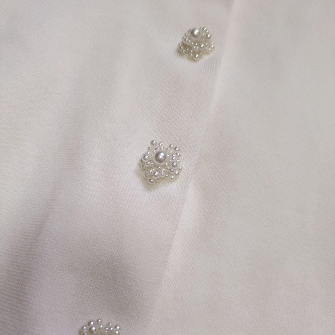 25AW Sono/ソーノ オーナメントパール3Dレイヤードニットカーディガン