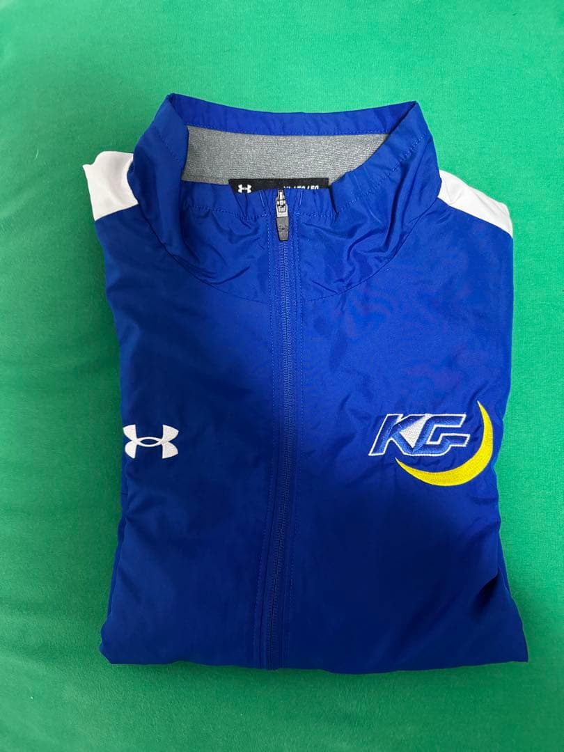 Under Armour 青 ジッパー付きジャケット　ケイイチ