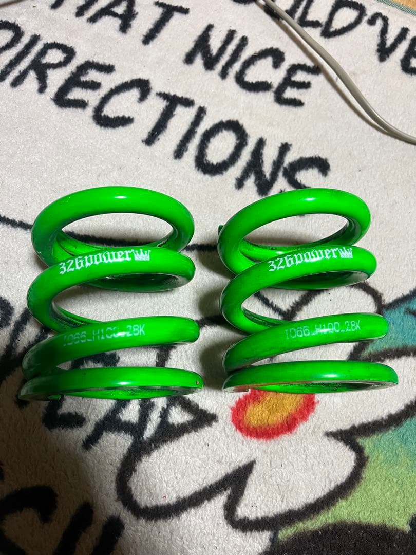 326power チャラバネ ID65、66 自由長100 28K 緑