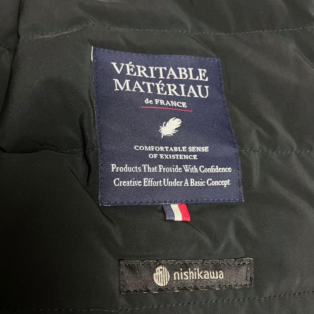 ナノユニバース x 西川ダウン 機能中綿ショートモッズコート ベスト付き