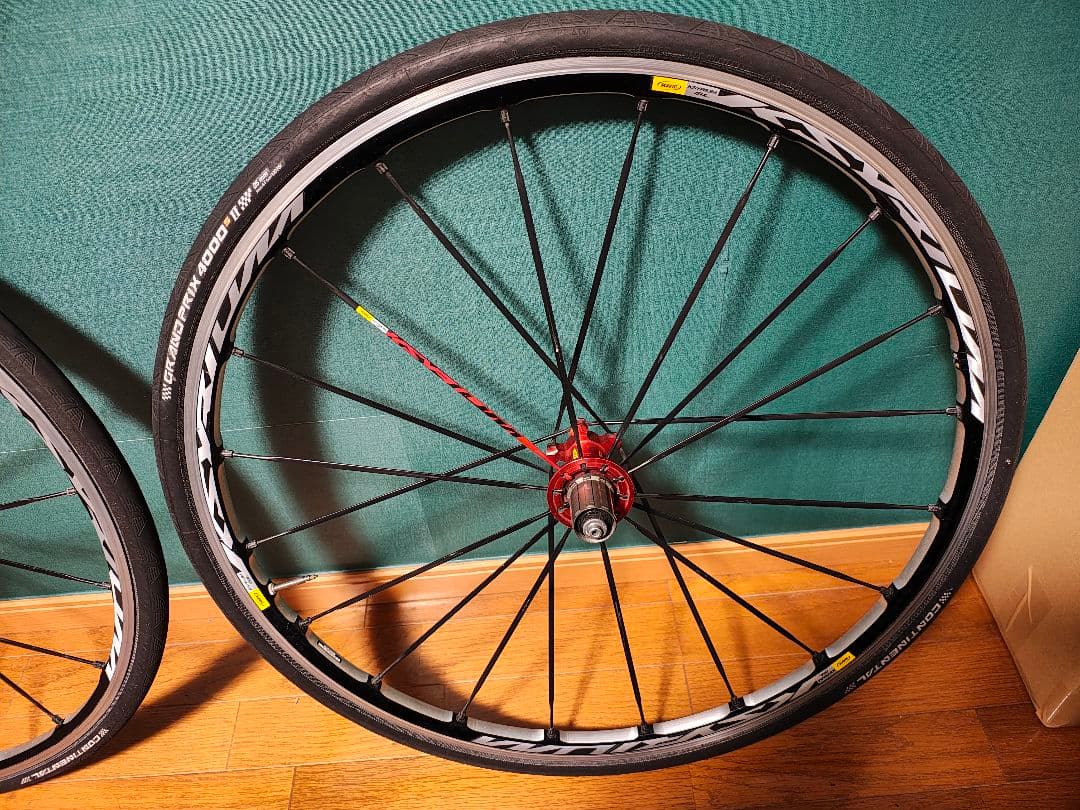 マビック キシリウム SL レッド 11s セラミックベアリング