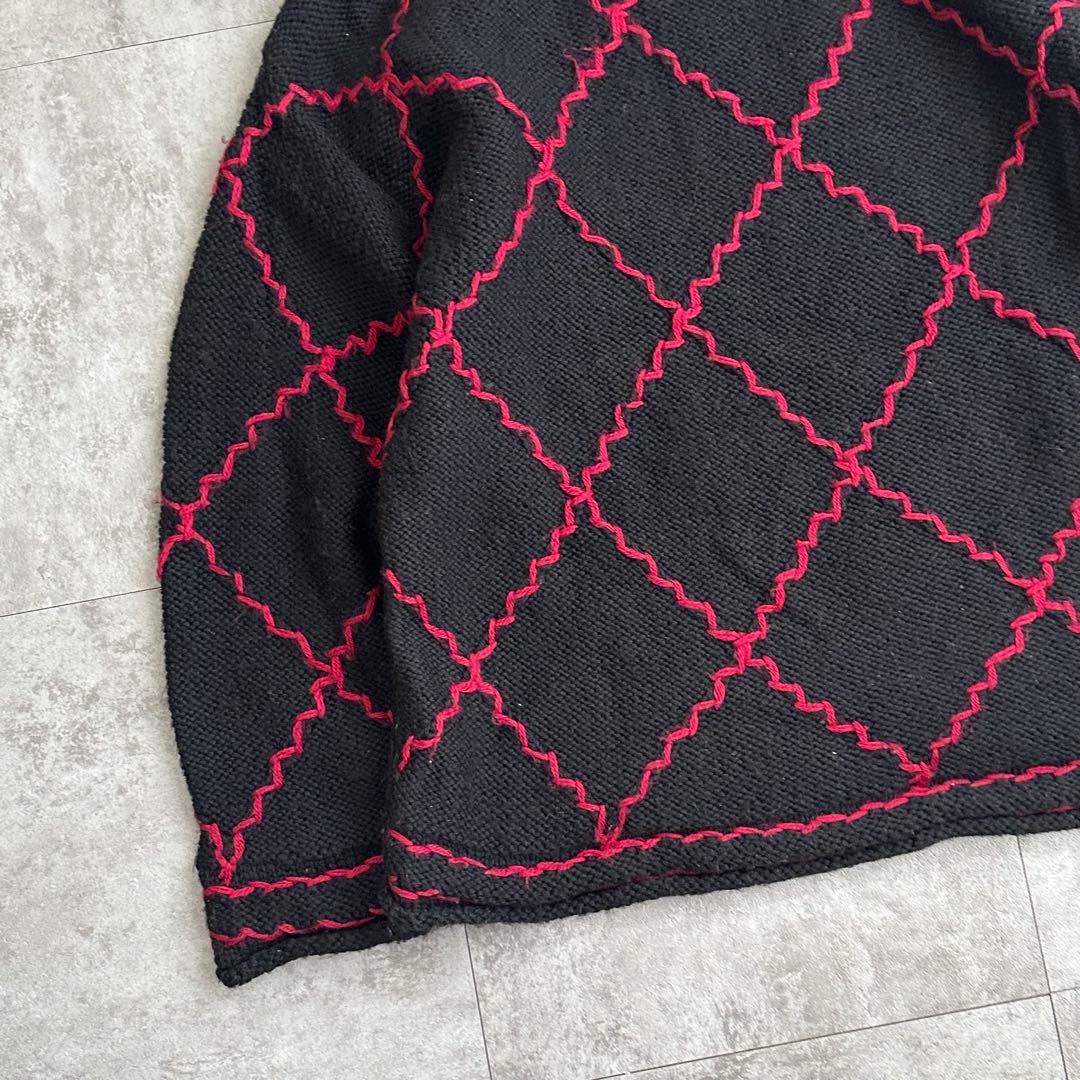 【80s】 INSCRIPTION ウールニット ''珍デザイン''